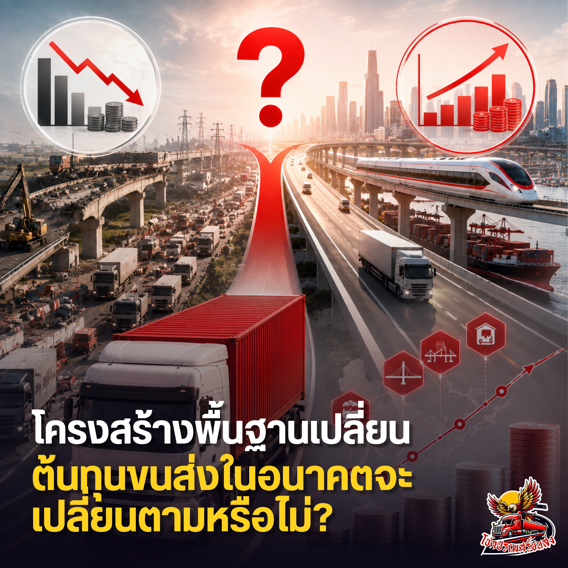 โครงสร้างพื้นฐานเปลี่ยน ต้นทุนขนส่งในอนาคตจะเปลี่ยนตามหรือไม่ โดยโชคปรเมศร์ขนส่ง